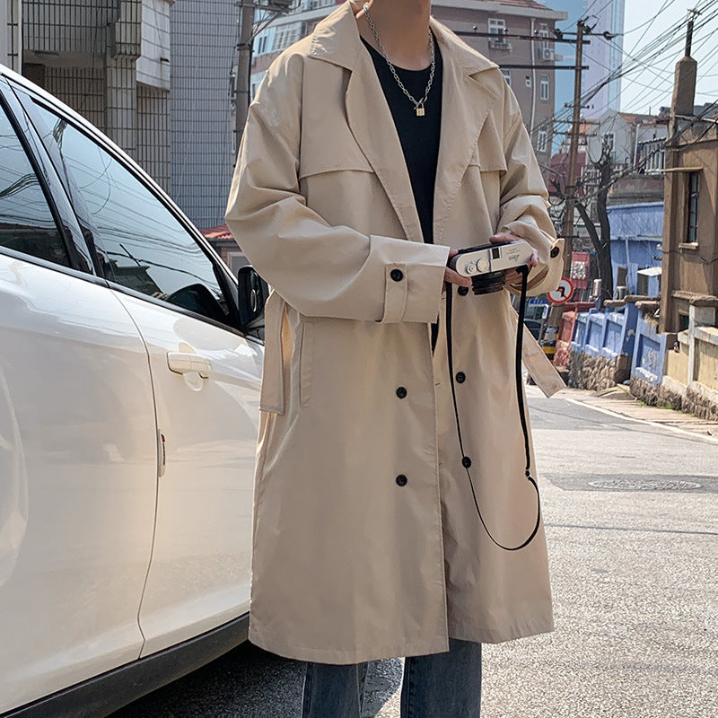 Men Over The Knee Long Coat Jacket
