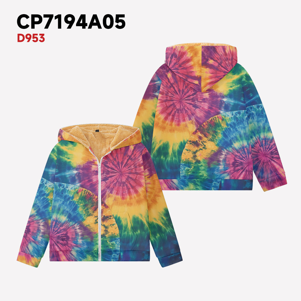 Men's Autumn And Winter Cotton Marble Texture jacket