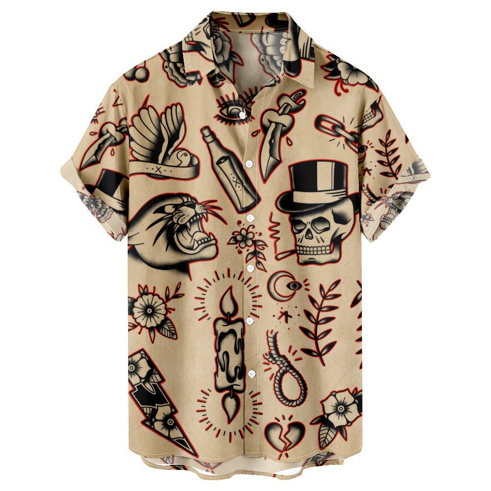 leisure Vacation Short Sleeve Hawaii Beach Shirt