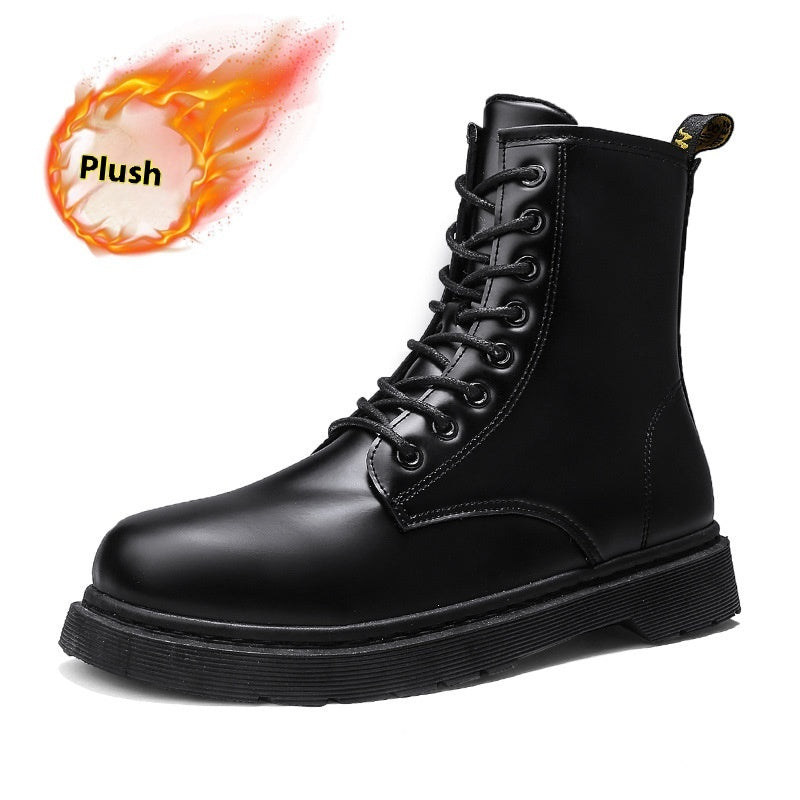 Martin Boots With Zipper Men's British Style shoes