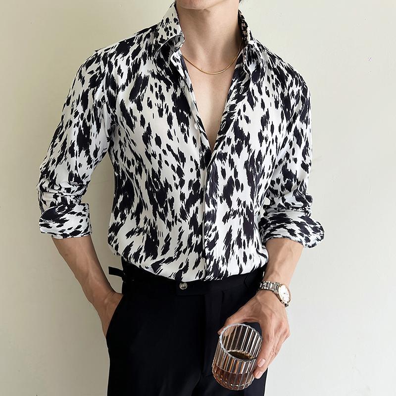 Men's Printed Slim Shirt