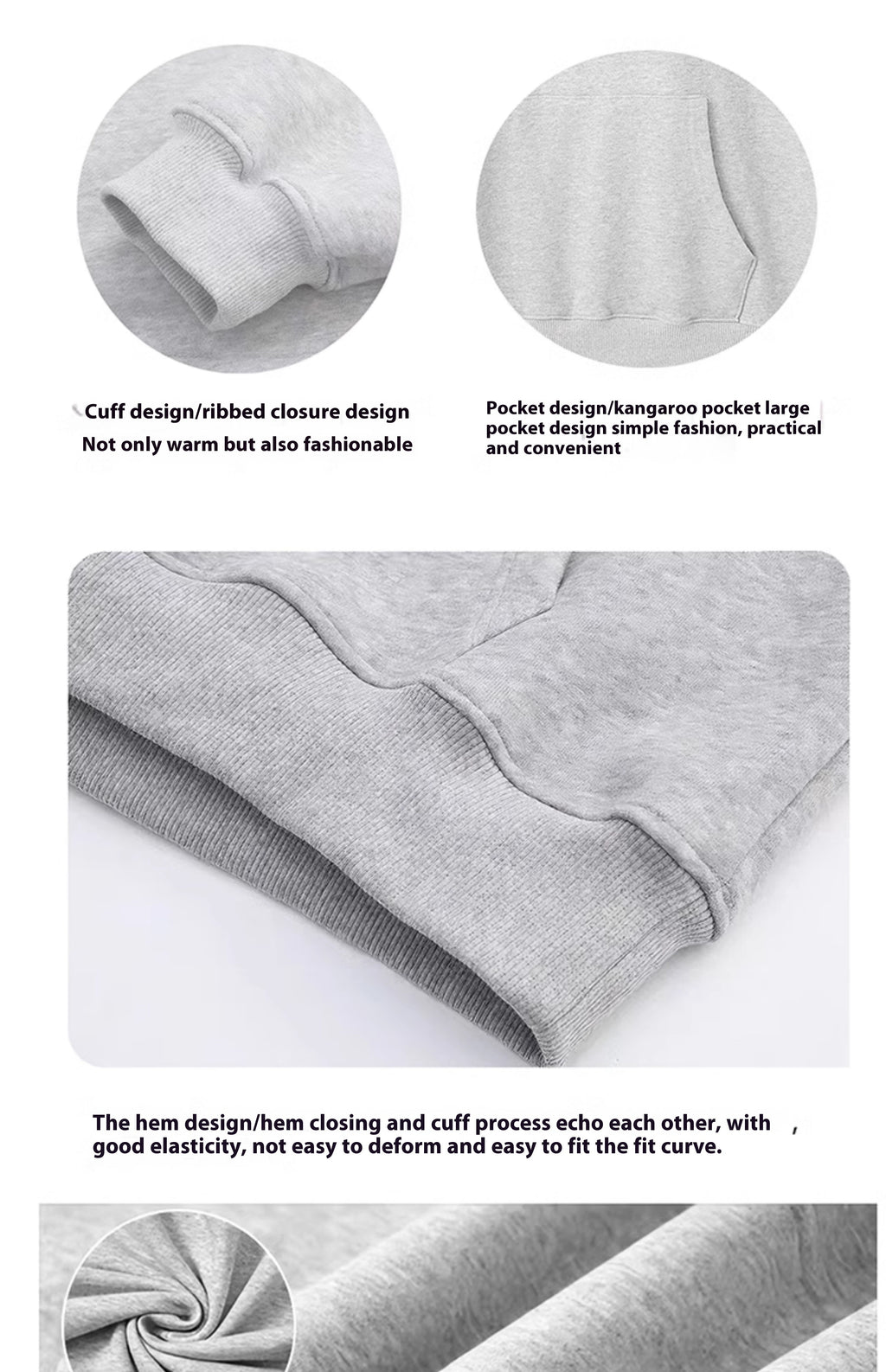 Small Letter Printed Hoodie Men