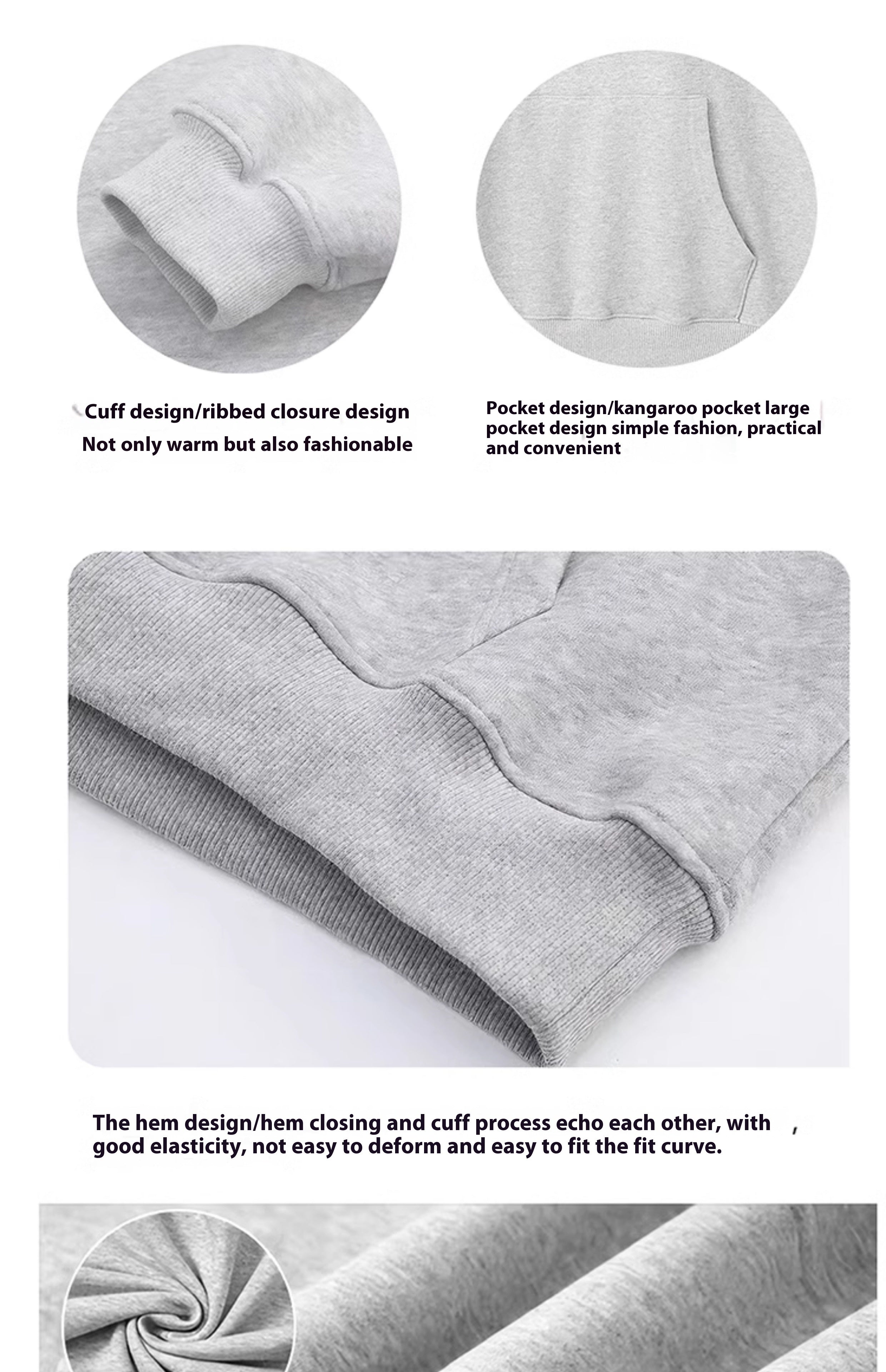 Small Letter Printed Hoodie Men