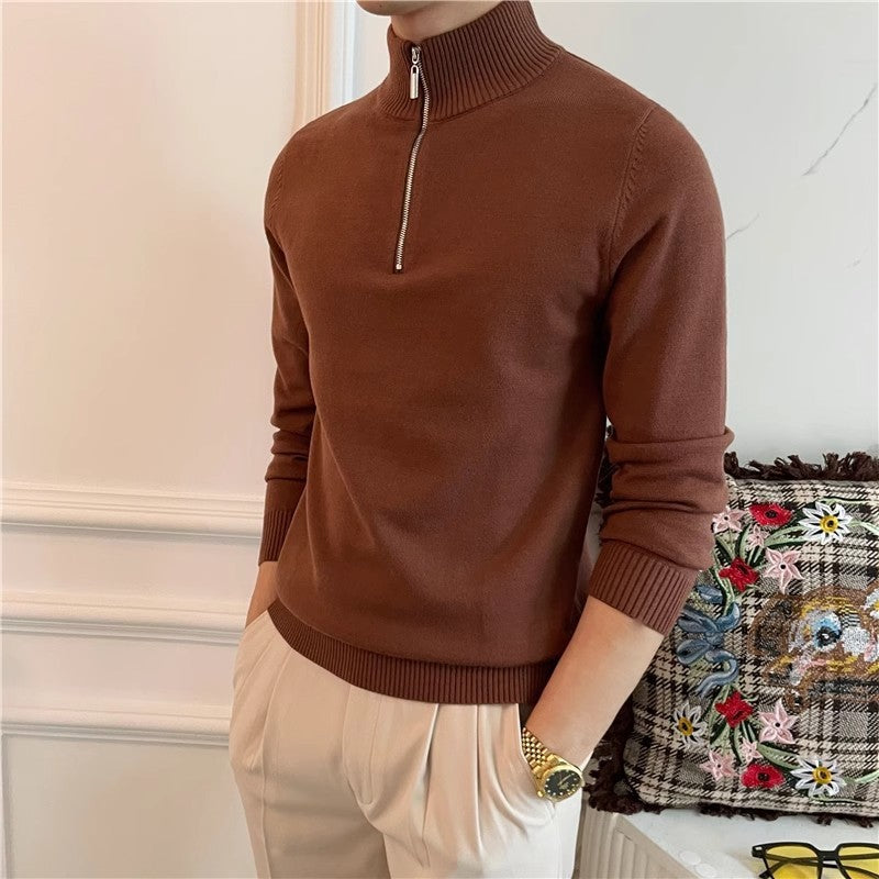 Men's Solid Color Knitwear Sweater