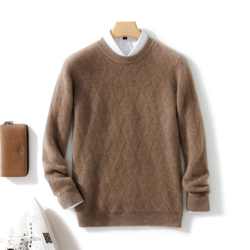 Loose Round Neck Casual Thickening Knitted Bottoming sweater