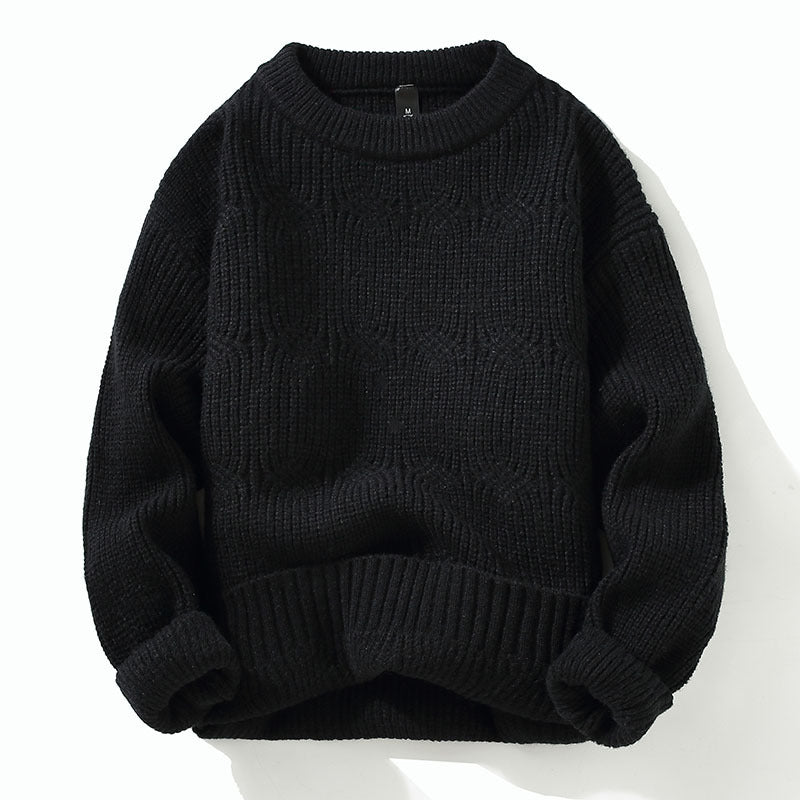 Autumn Round Neck Pullover Base Men's Sweater