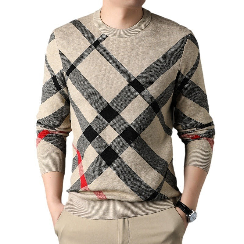 Men's Casual Loose Print sweater