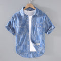 Men's Denim Short Sleeve shirt