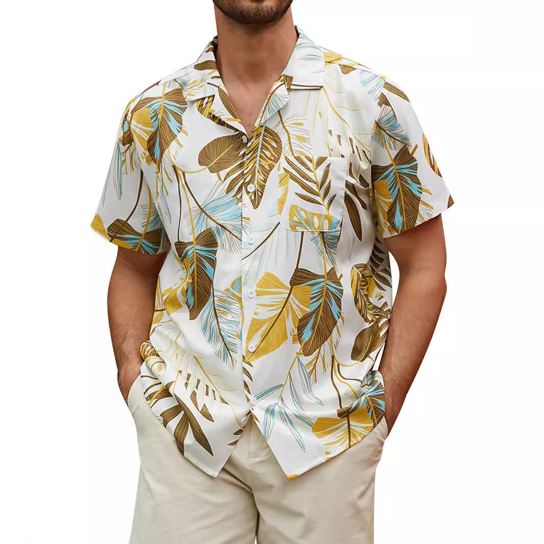 Men's Personalized Hawaiian 3D Printed Shirt