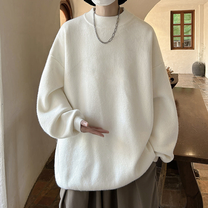 Spring And Autumn Loose And Idle Solid Color Sweater