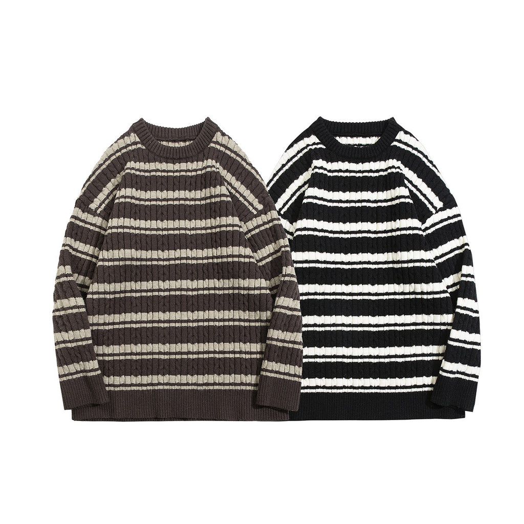 Winter Retro Round Neck couple's sweater