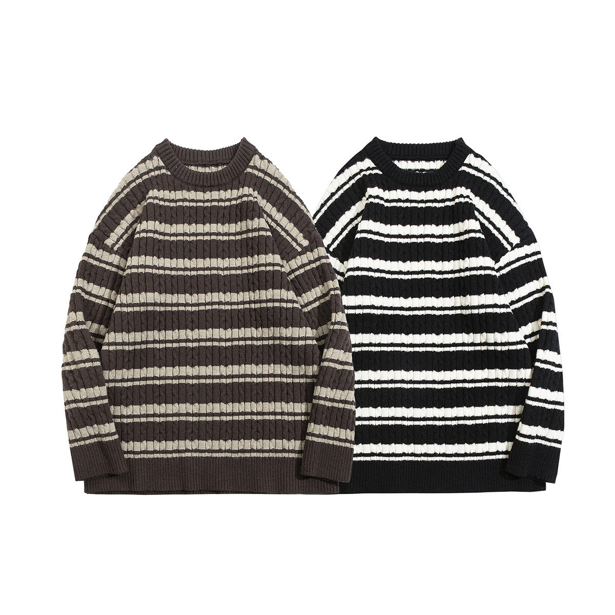 Winter Retro Round Neck couple's sweater