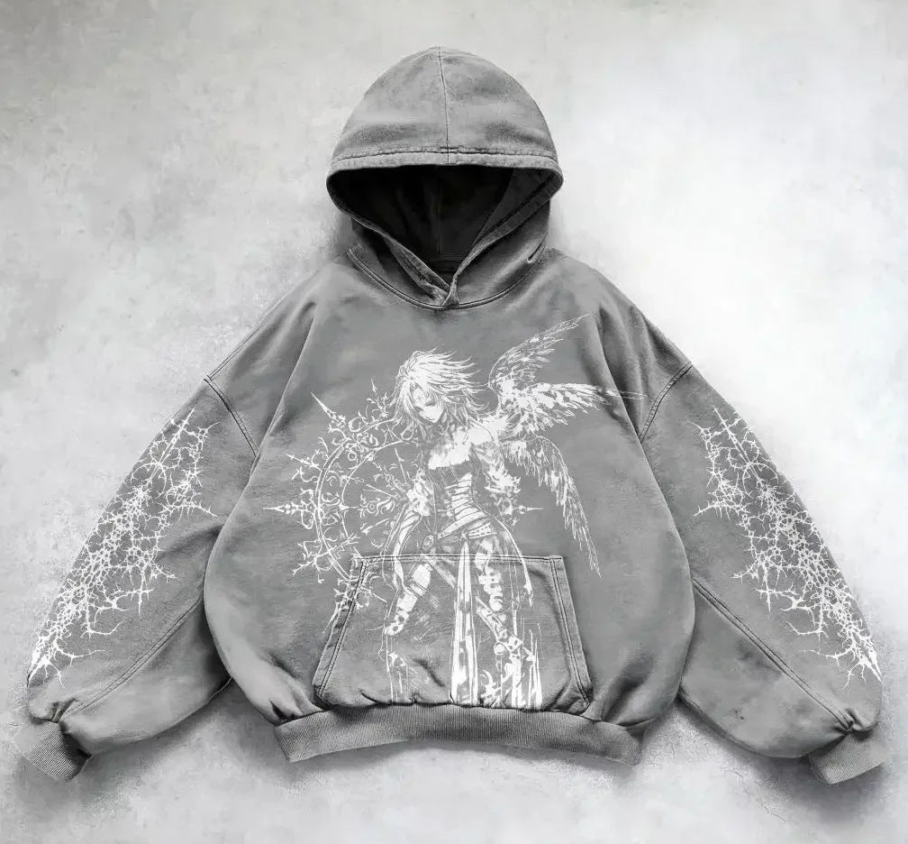 Printed Casual hip hop street Hoodie