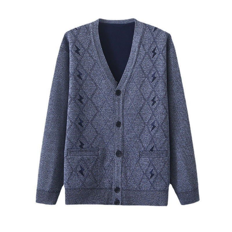 Spring And Autumn Men's Long Sleeve Plus-sized Oversized Sweater