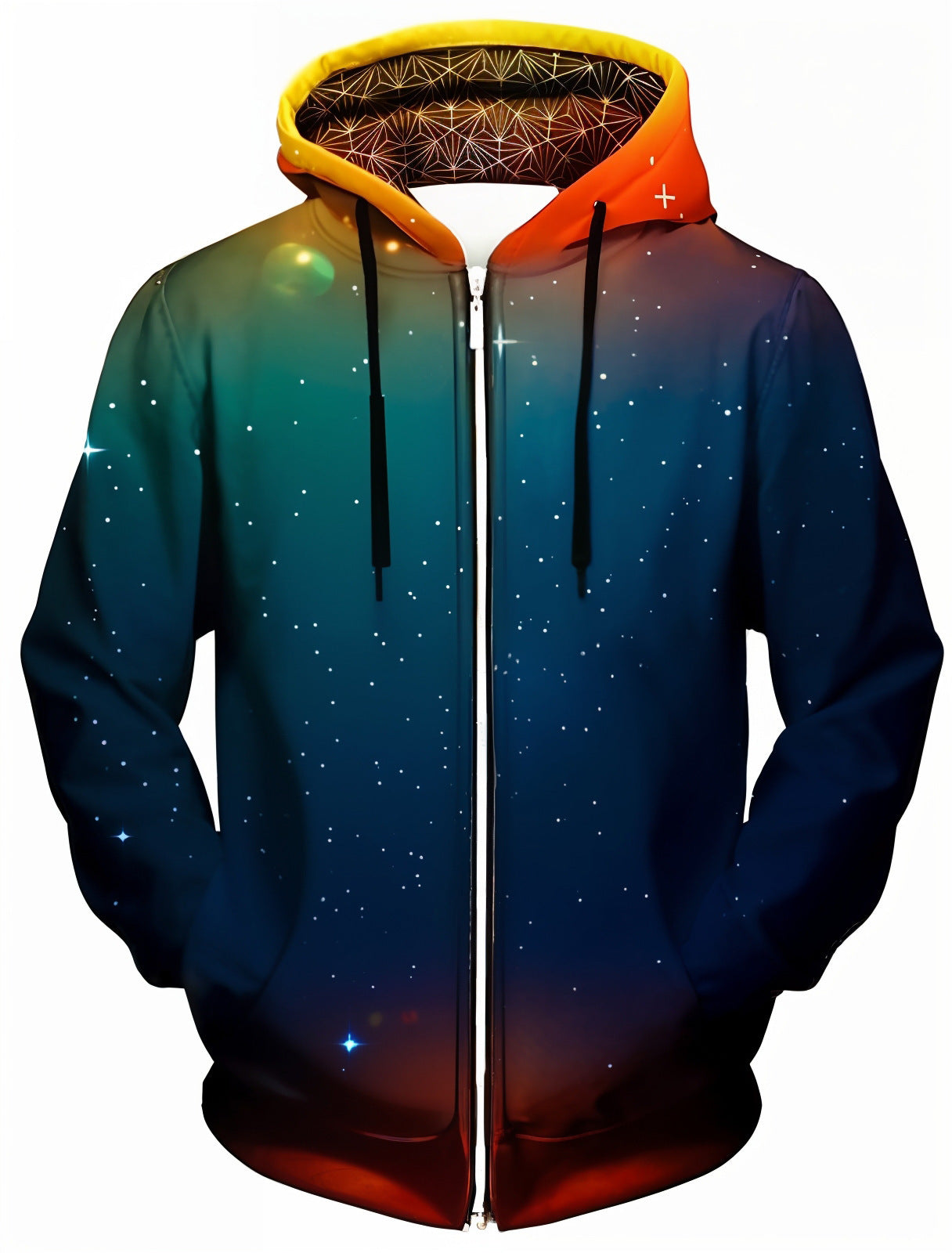 Men's And Women's 3D Painted Printed Zipper hoodie