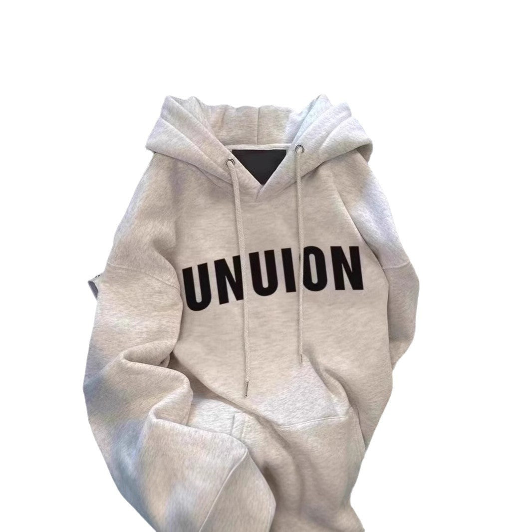 Loose letter Print hoodie