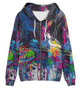 Men's And Women's 3D Painted Printed Zipper hoodie