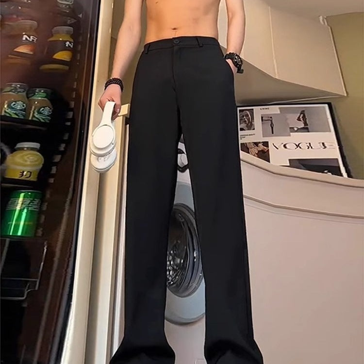 High-grade Black Weila Anti-wrinkle Suit Pants