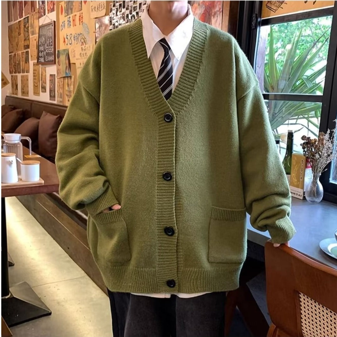 Cardigan Japanese Lazy Style Loose-fitting Versatile Sweater Coat