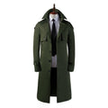 Men's Trench Coat Super Long Over The Knee Slim Business Casual coat