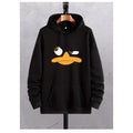 Cartoon Duck Print Loose hoodie