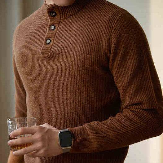 American Casual Half Turtleneck Knitted sweater